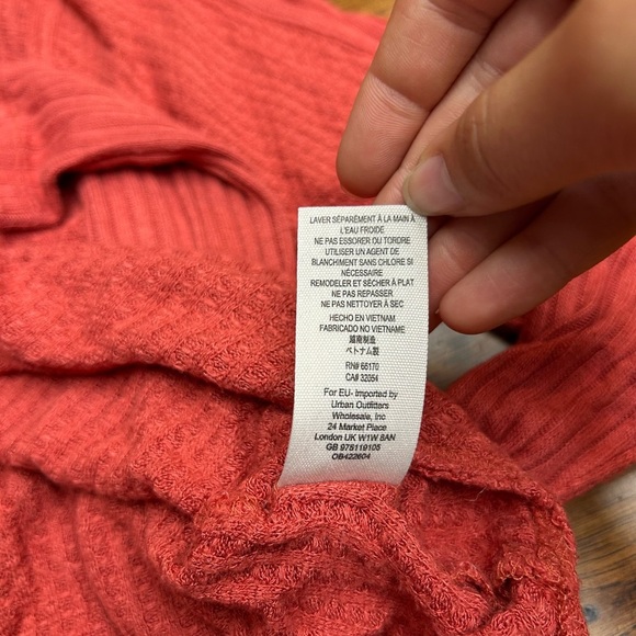 We the free waffleknit turtleneck sweatshirt - Picture 5 of 6